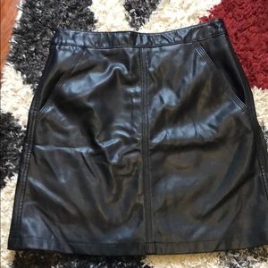 Leather skirt